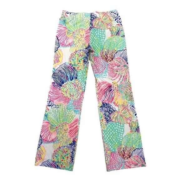 Lilly Pulitzer Georgia May Palazzo Pants in Roar of the Seas Print Multi Size M - Picture 7 of 9